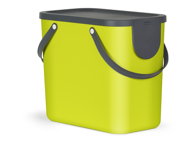Verde Senza BPA 39 x 32 x 40,5 cm plastica Rotho Eco Duo Pattumiera per la Raccolta differenziata 2 x 10 Liter 